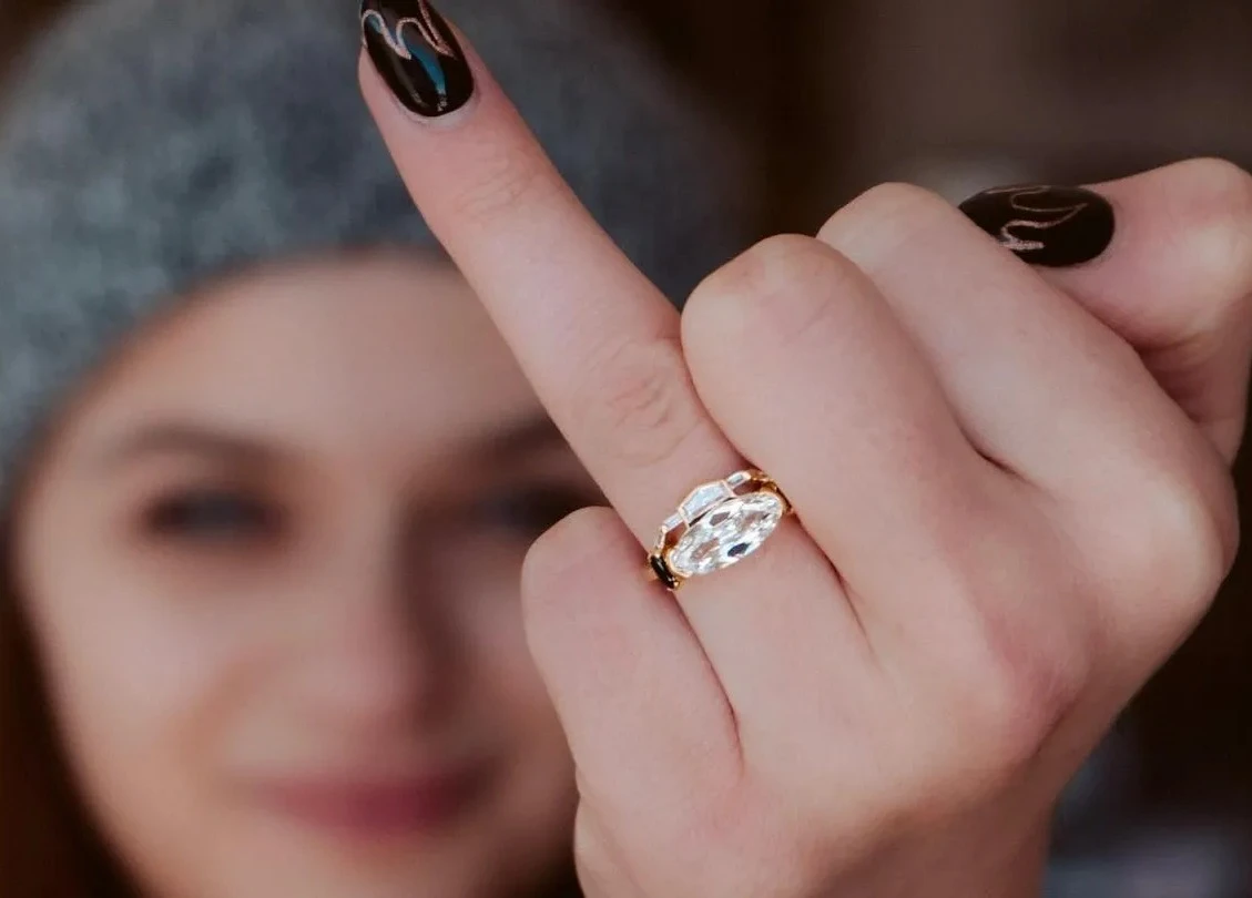 Six Reasons Why the East-West Diamond Engagement Ring is Today’s Hottest Style