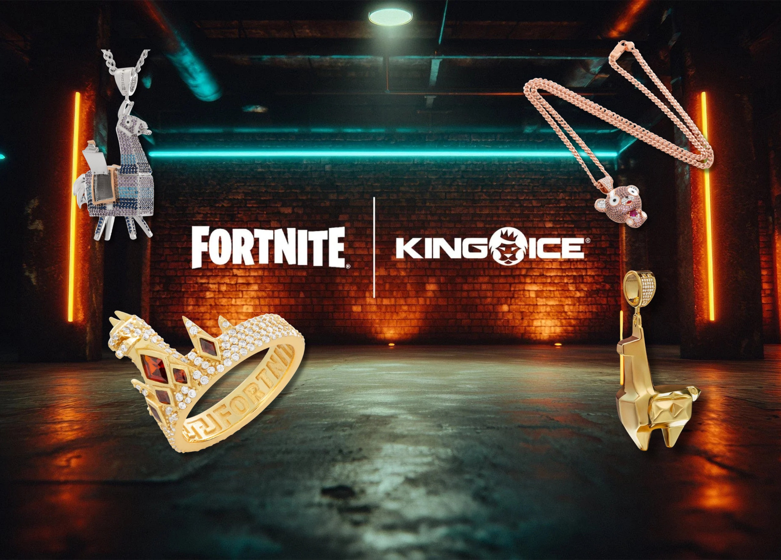 Fortnite x King Ice: Where Victory Meets Streetwear Gold