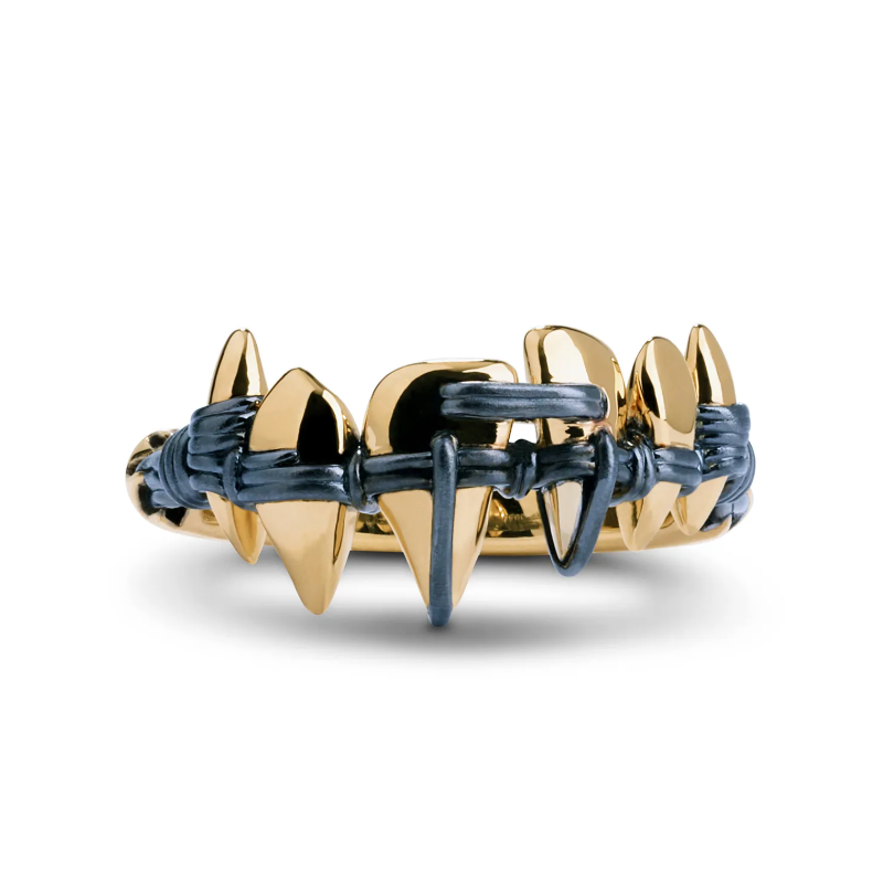 Brace yourself – Polished Gold & Brushed Black Rhodium