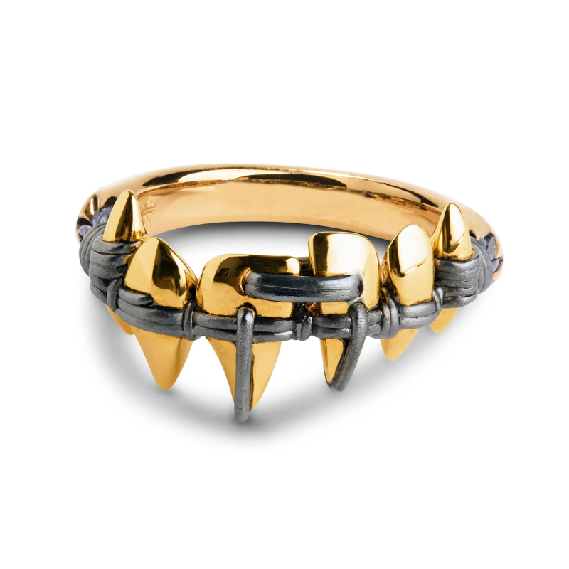 Brace yourself – Polished Gold & Brushed Black Rhodium