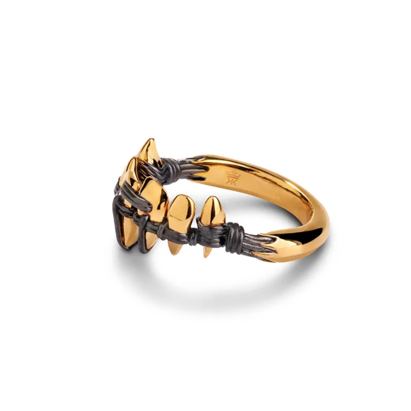 Brace yourself – Polished Gold & Brushed Black Rhodium