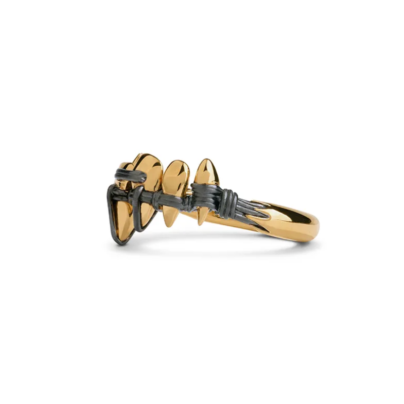 Brace yourself – Polished Gold & Brushed Black Rhodium